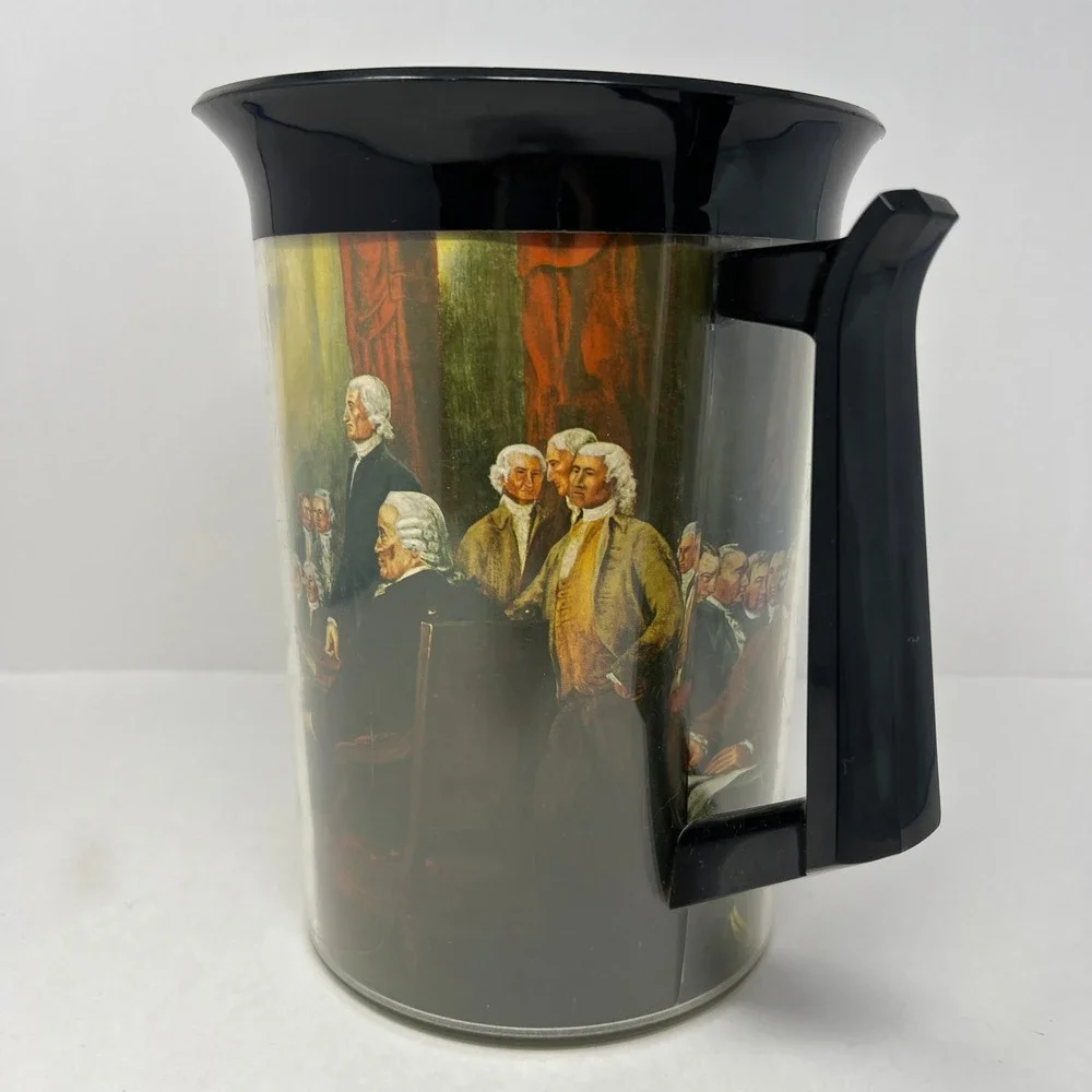 Thermo Serv Pitcher Black Declaration of Independence Vintage Insulated